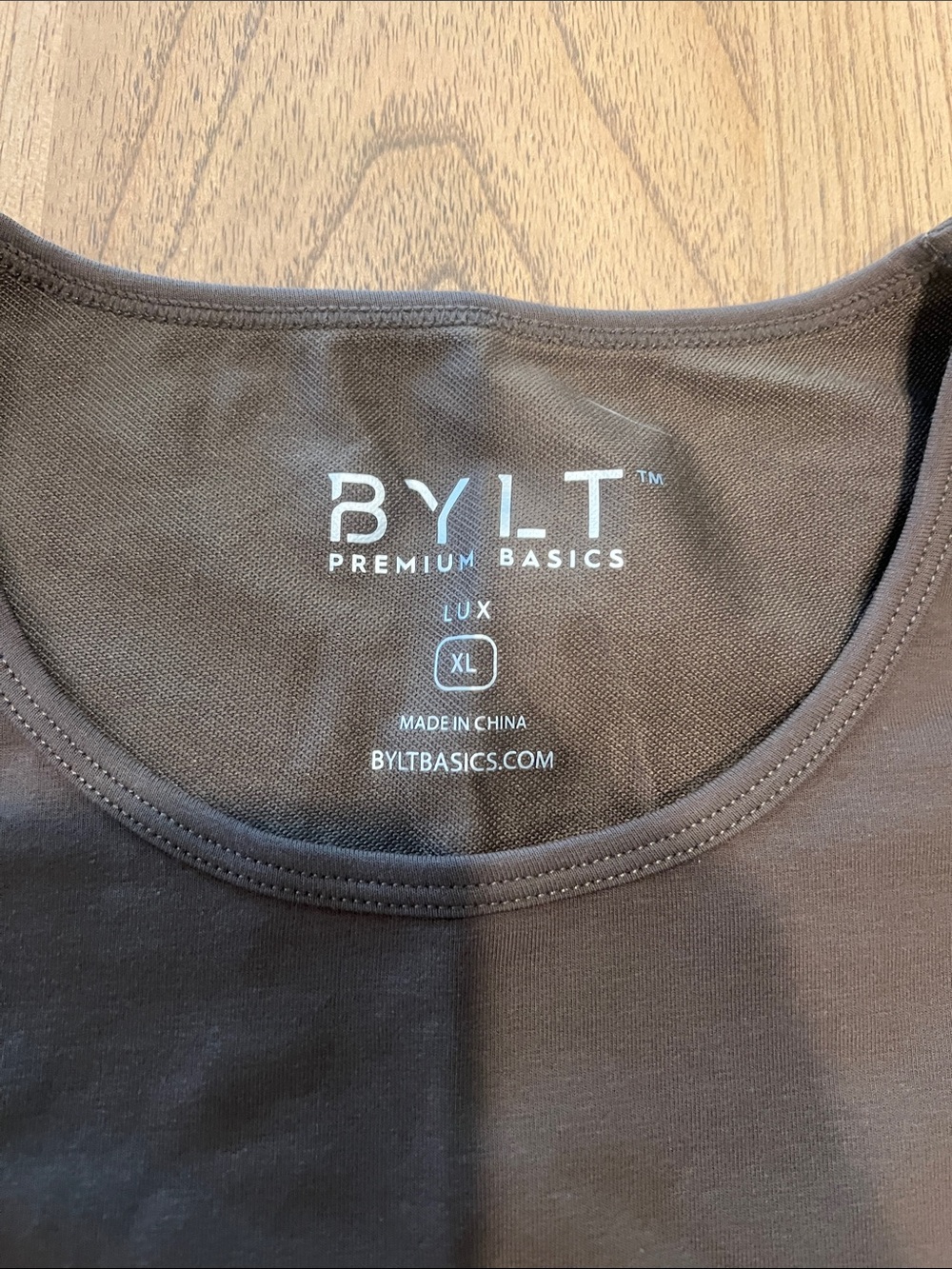Men's Bylt Long Sleeve Crew Neck Shirt - XL Olive Green. Never worn! - Picture 2 of 2